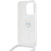 Karl Lagerfeld Klhmp14Xhcchnt Iphone 14 Pro Max 6.7 Hardcase Transparent Iml Choupette Head & Cord Magsafe