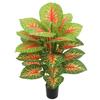 Indoor Floor-Standing Caladium Potted Plant: Realistic Artificial Green Bonsai for Home and Shop Display