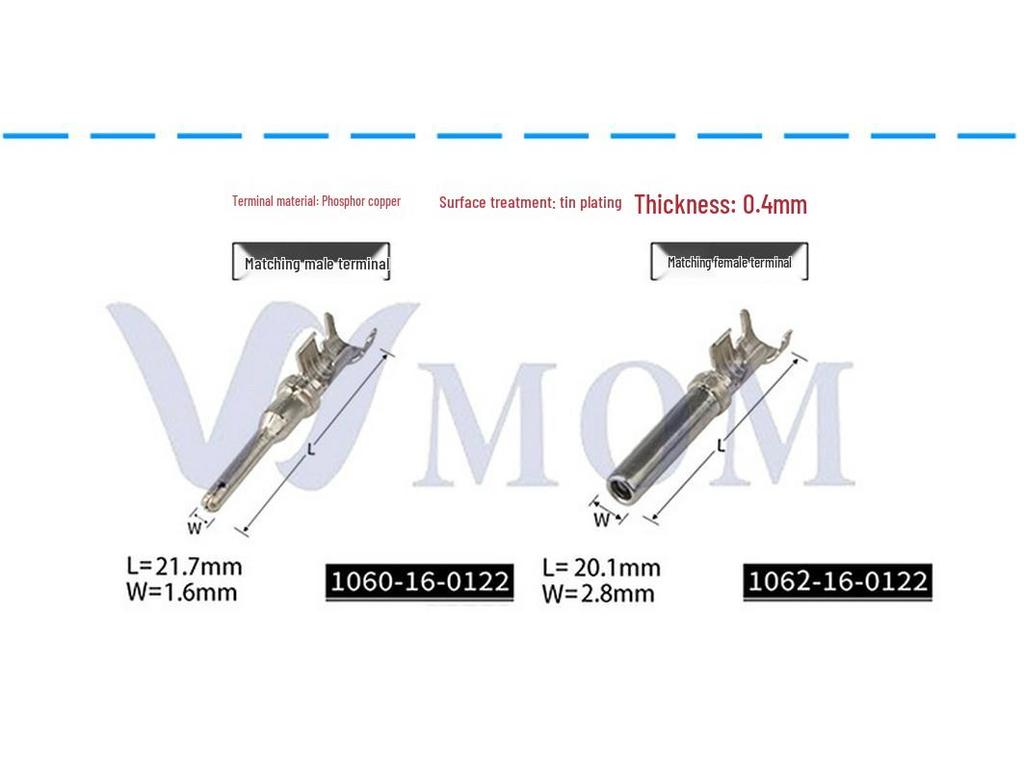 Wodoodporne złącze samochodowe DEUTSCH DT04-2P/DT06-2S, wtyczka wiązki przewodów