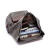 Rucksäcke mit hoher Kapazität Herren Outdoor Reisetasche aus Segeltuch Retro Trendy Schulrucksack für College-Modestudenten