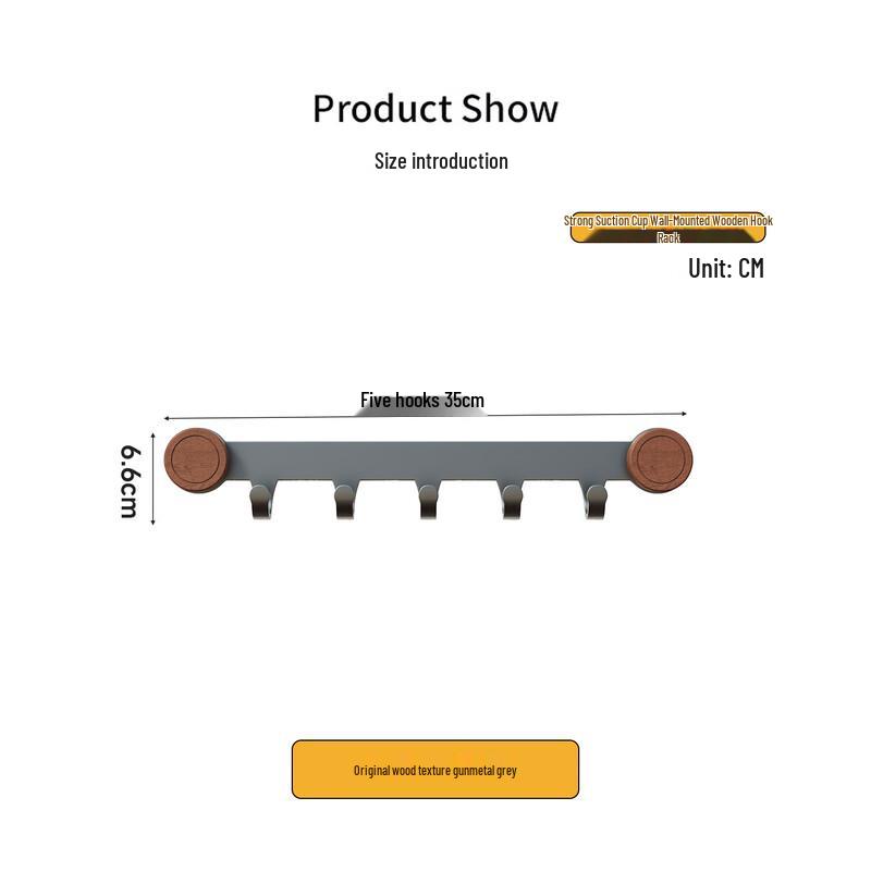 

Punch-Free Door Back Wall Hook Rack
