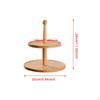 Présentoir à cupcakes Tour à étages pour gâteaux en bois Moderne Plateau de service pour buffet Mariage