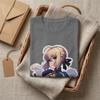 Ullzang Fate Stay Night Chibi Saber Fate Stay Night TShirt Unisex Crewneck Short Sleeve Clothes 100Cotton Summer TopsTops