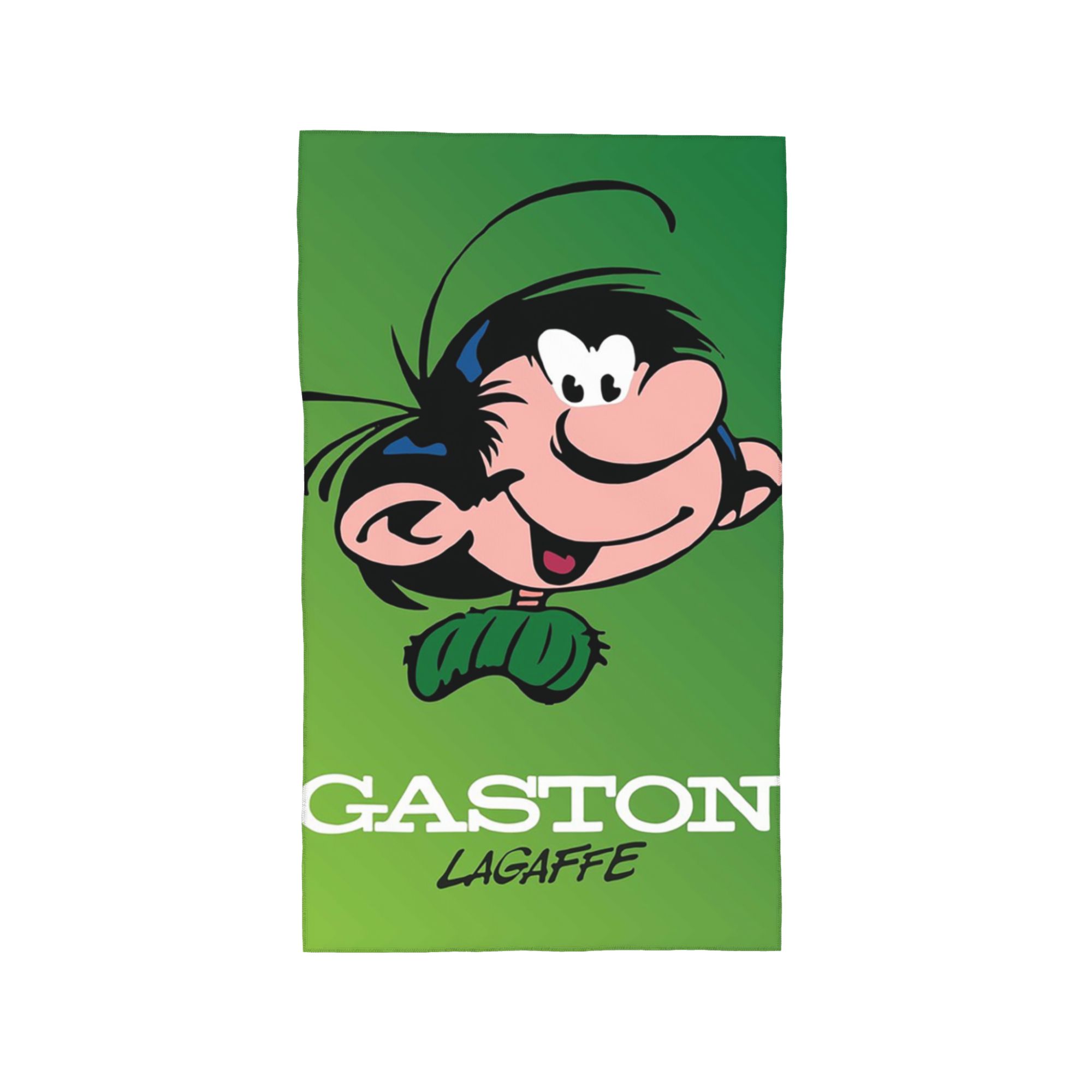 

Gaston Lagaffe Big Ben Head Soft Face Towel Quick Dry Pool Bath Cotton Towels Absorbent W30*H60(CM)