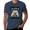 Personal Stalker Dog White Teacup Pomeranian Tshirt Casual Minimalist Short Sleeve Top