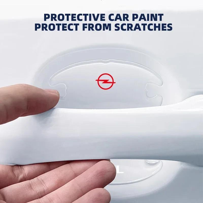 4pcs Transparent Car Door Handle Bowl Sticker For Opel Astra Insignia Mokka Zafira Corsa Vectra Antara Meriva Auto Accessories Dd0