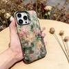 Oil Painting Flowers Series Phone Case For iPhone 17,16,15,14,13,12,11 Plus,Pro Max,XS,Colored Silver Plated Inside Cover