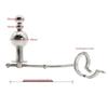 Chaqiu Electric Pulse CB Chastity Cage & Lock with Anal Plug Stainless Steel Set