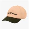 Miumiu Logo Bestickte Drill Baseballkappe 5hc179 Acq1 F03rg