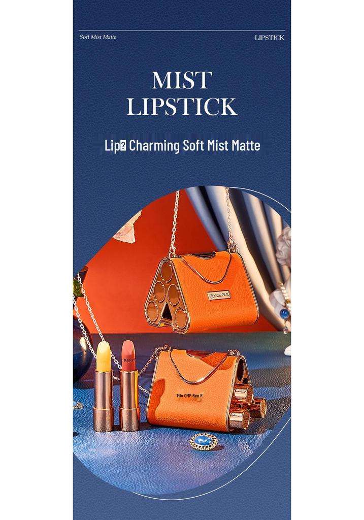 Han Beier Couture Five-Color Luxury Handbag Lipstick Set - Velvet Matte, Long-Lasting, No-Transfer, Leather, 5 Pieces