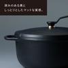Vermicular 18cm Shallow Cast Iron Enamel Pot, Premium Black, Limited Edition, Waterless Cooking and Bake Function, Includes Recipe Book, Oven Pot 2, S