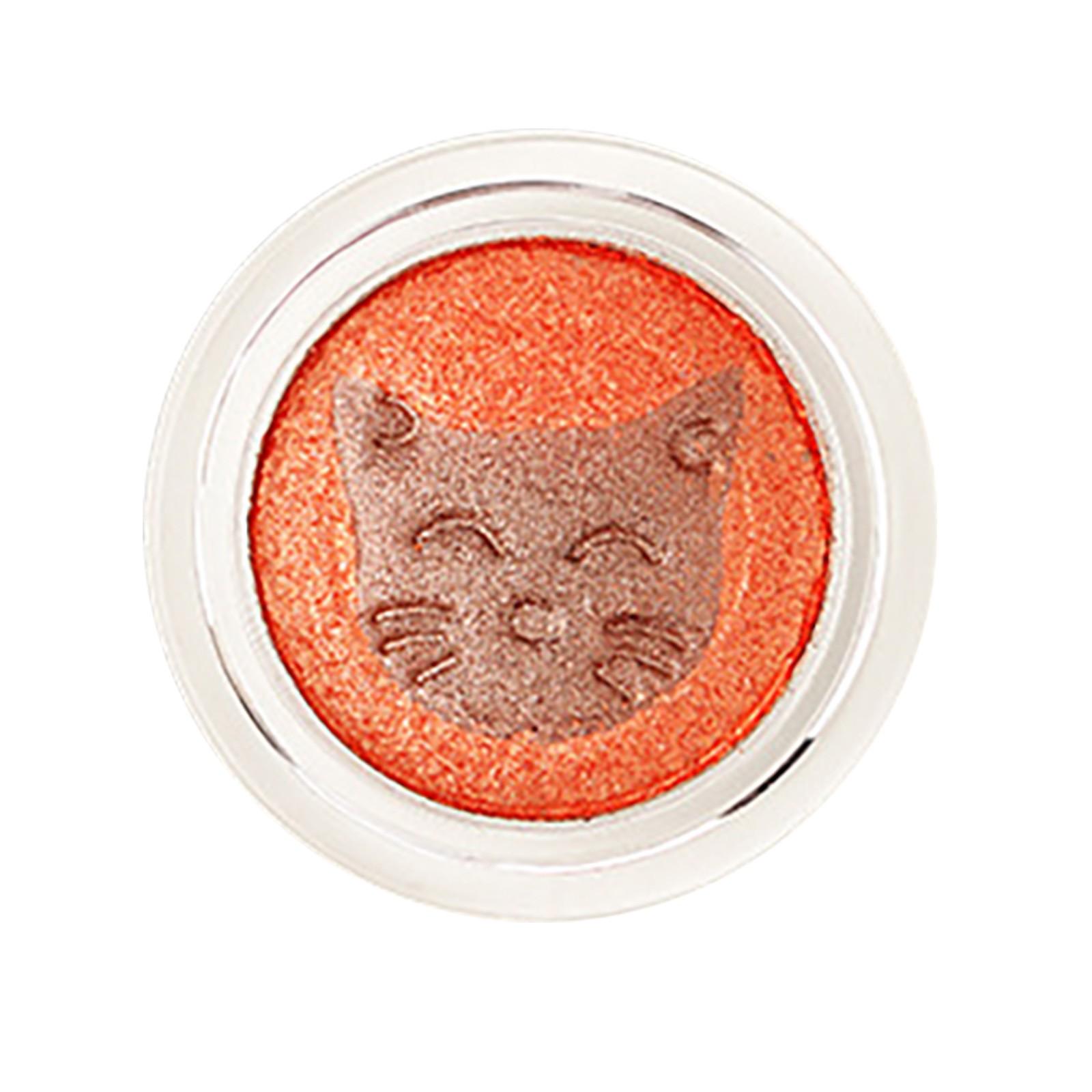 

Cat sandwich eyeshadow color sequins pearl highlighter makeup beginner