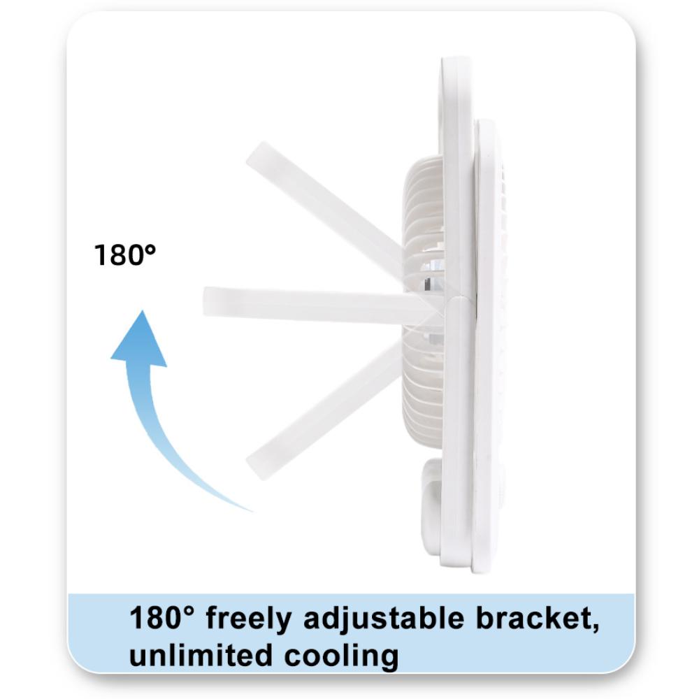 Summer New Ultra-thin Desktop Fan Long Life Charging Mini Fan Office Mute Wall Hanging Small Fan Gift