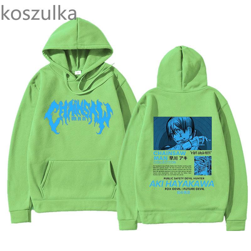 Chainsaw Unisex Hoodie Aki Hayakawa Unisexga Hoodies Unisex Anime Unisex/Damen Streetwear Pullover Harajuku Sweatshirts Grafikkleidung