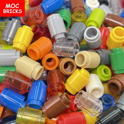 10 Stück MOC Steine Runde Steine 1x1 Transparent Klar 3062 18860 30068 Pädagogische Bausteine Spielzeug Kinder Geschenke