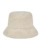 Bajal Monogram Label Fleece Bucket Hat Cream