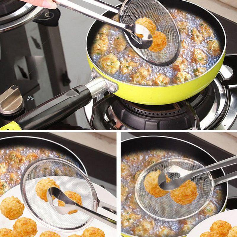 Versatile And Timeless Multi-function Filter Spoon With Clip For Cooking Tasks