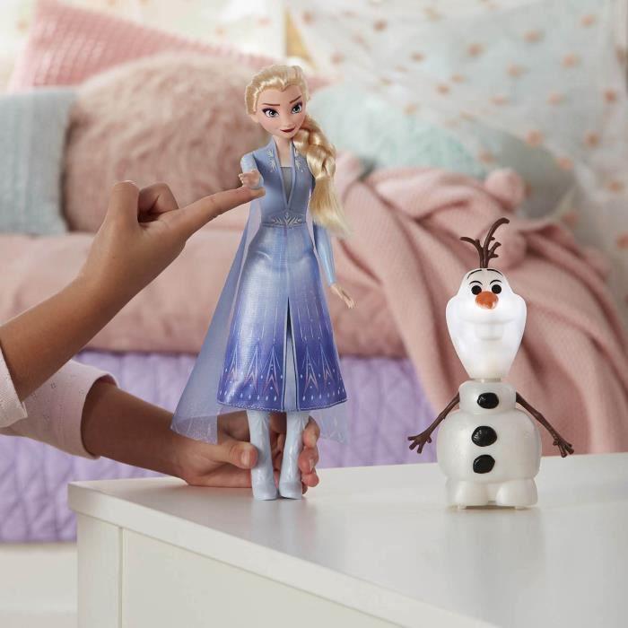 Disney la reine des neiges 2 - poupée princesse disney elsa et olaf intéractifs