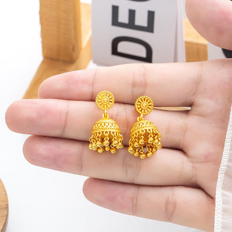 

Элегантные золотые серьги-кисточки в виде медуз — прочный дизайн в стиле бохо для женщин