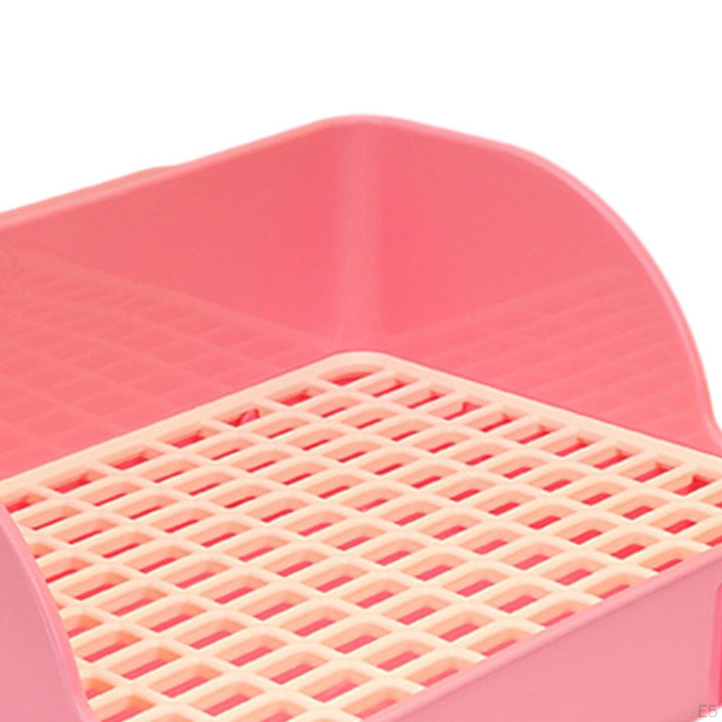 Corner Litter Box for Small Pets - Space-Saving Potty Solution