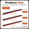 3Pcs Magnetic Socket Organizer Rail Set Stainless Steel  with 12/14 360° Rotatable Removable Clip for Toolbox for Mechanic DIY