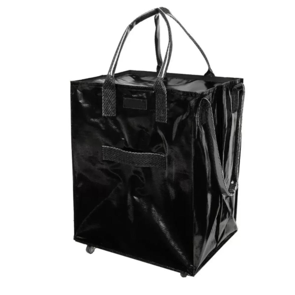 Large Capacity Reusable Grocery Bag Reinforced Handles 4 Wheels Shopping Cart Water Proof Stable Bottom Plate Travel Bag Grocery
