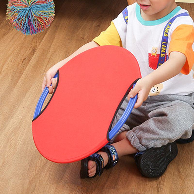 Non-Toxic Bouncing Circle Throwing Training Toys Kids Adult Outdoor Interactive Cooperative Games Elastic Paddle Ball Fun Game