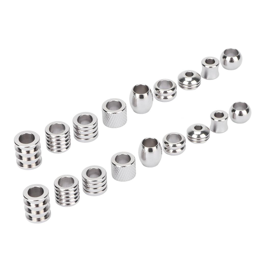18Pcs Viking Hair Beads Stainless Steel High Hardness Perfect Size Simple Design Wide Application