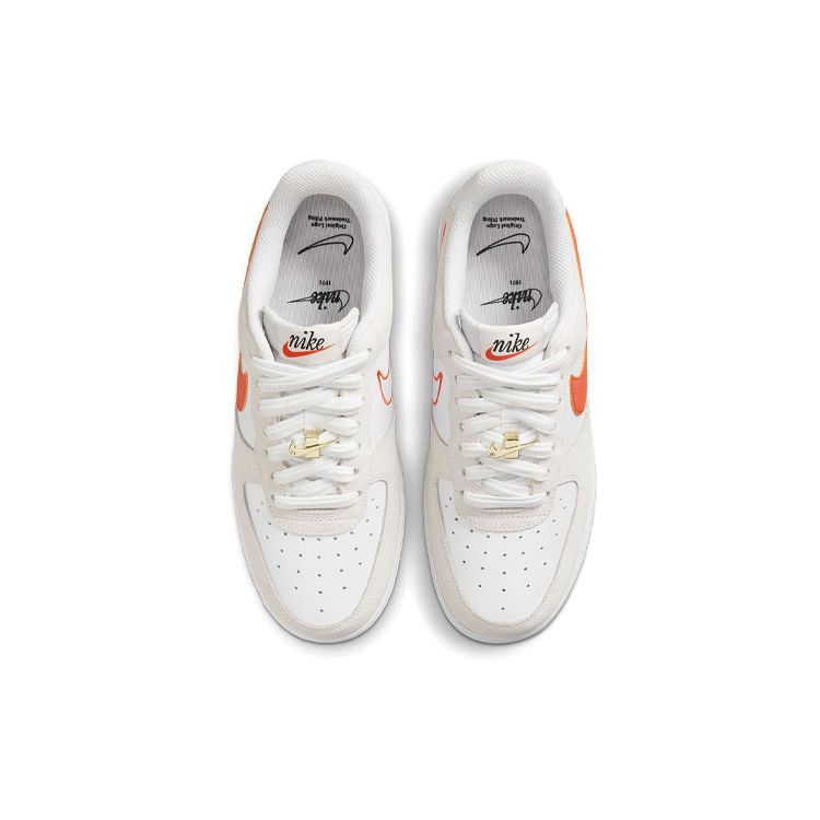 Nike Air Force 1 07 SE Første Bruk Damesneakers Hvit Oransje Summit-White DA8302-101