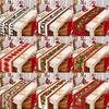 Christmas Ball Buffalo Plaid Table Runner Merry Christmas Decorations For Home Decor Xmas Table Flag Cover Gifts Happy New Year