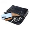 Street Trend Men's Shoulder Bag Leather Bag Men's Top Layer Cowhide Crossbody Bag Genuine Leather Casual Crossbody Bag Black Men's Bag