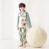 New Pure Cotton Children's Cardigan Pajama Set - Short Sleeve, Loose Fit for Boys & Girls