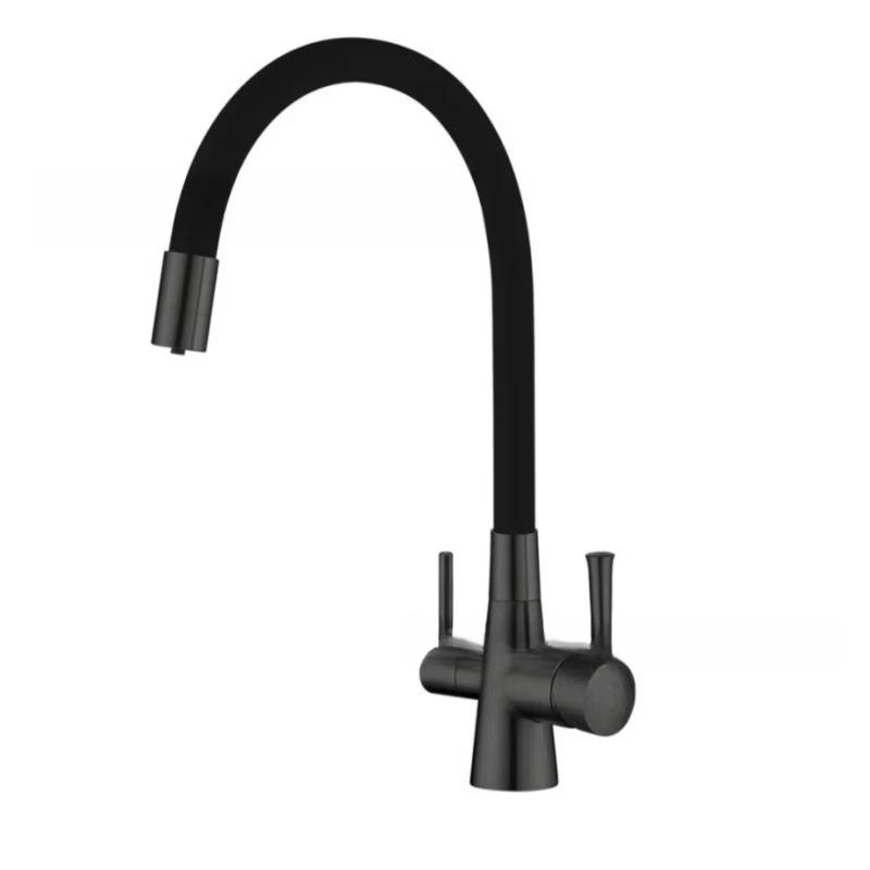 Gun Gray Pull-Out Kitchen Faucet