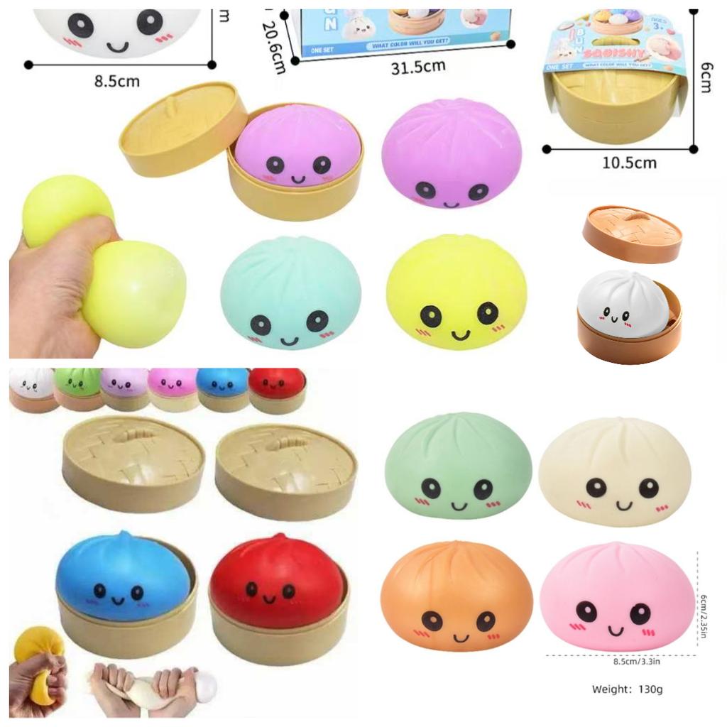 Mingiuțe Squishy Colorate Găluște Mingi Anti-Stres Reutilizabile Rebound Scurt Jucării Decompresie Mingiuță Aluat Moale Unic Decor pentru Casă proiectat pentru