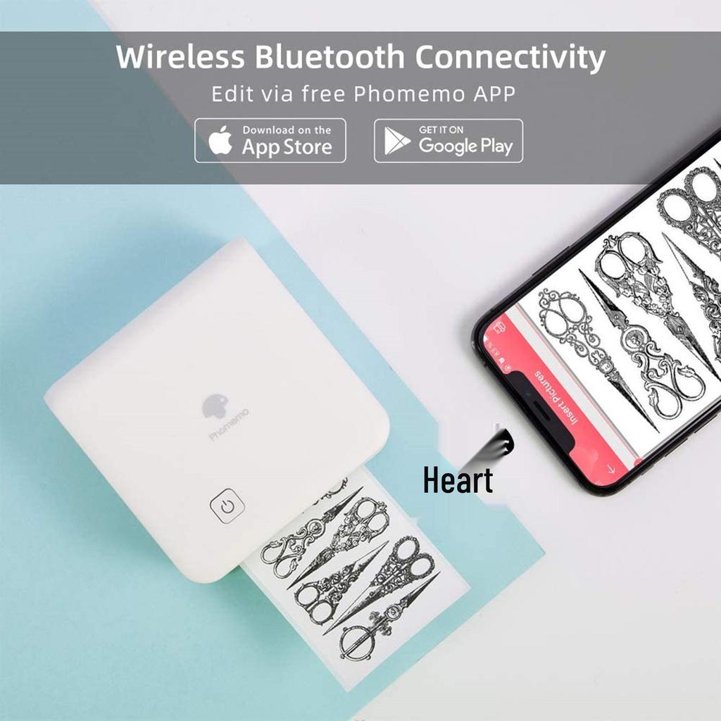 Phomemo M02PRO Portable Bluetooth Mini Sticker Printer