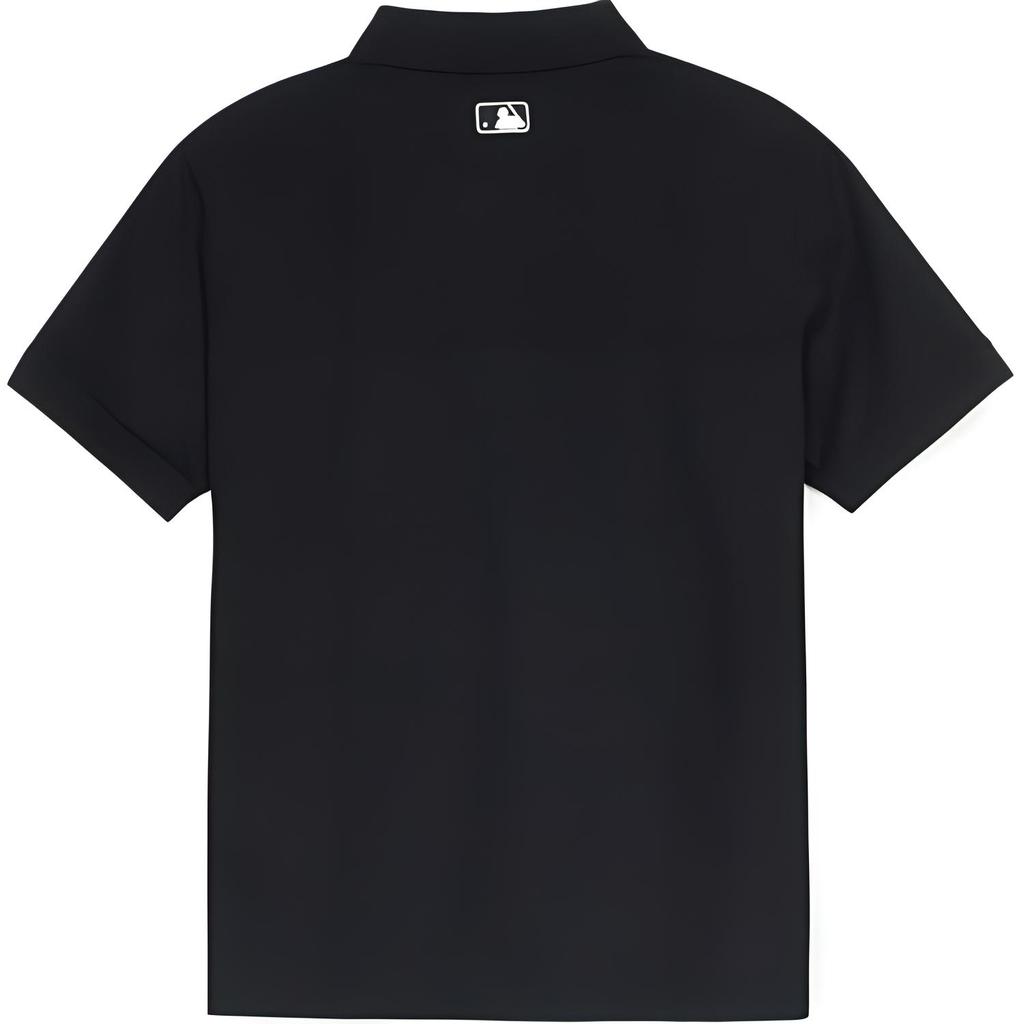 New MLB Polo Shirts Men's Black 3APQB0153-50BKS