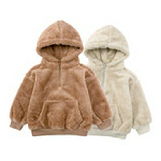 Korean Style Kids' Fleece Sweatshirt - Boys' and Girls' Outerwear