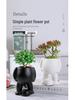 Creative Human Body Vase Ceramic Succulent Pot for Living Room Decor – Small Green Plant Ornament