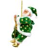 Electric Climbing Rope Santa Claus Climbs Up and Down Christmas Tree Pendant Ornament for Indoor Party Home Ornaments Gift