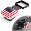 UYYE 2 Inch Rubber Trailer Hitch Cover, American Flag Rubber Hitch Tube Cover Plug Cap, Car Exterior Accessories Fits for Most Vehicles Hitch