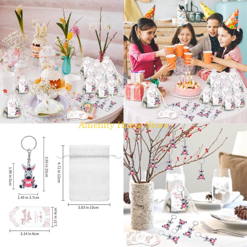 

F26C Pack of 30 Animal Keyrings Cartoon Animal Keychains Perfect for Key and Bag Jewelry Inspirational Keychains Decorations China Mainland