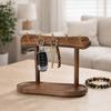 Wooden Key Storage Rack Eco-Friendly Space Saving Jewelry Display Rack Decorative Large Capacity Key Holder Box Hallway