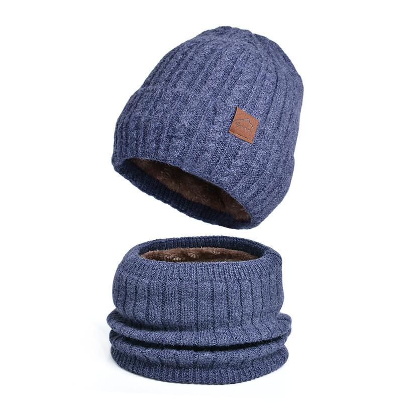 Winter Knit Hat Scarf Gloves Bundle With Lining Breathable Windproof For Casual Outdoor Use