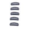 100pcs 2.3cm U Shape Wig Clips 6 Comb Teeth Stainless Steel Black Wig Accessories Snap Comb Clips for Hair Extension