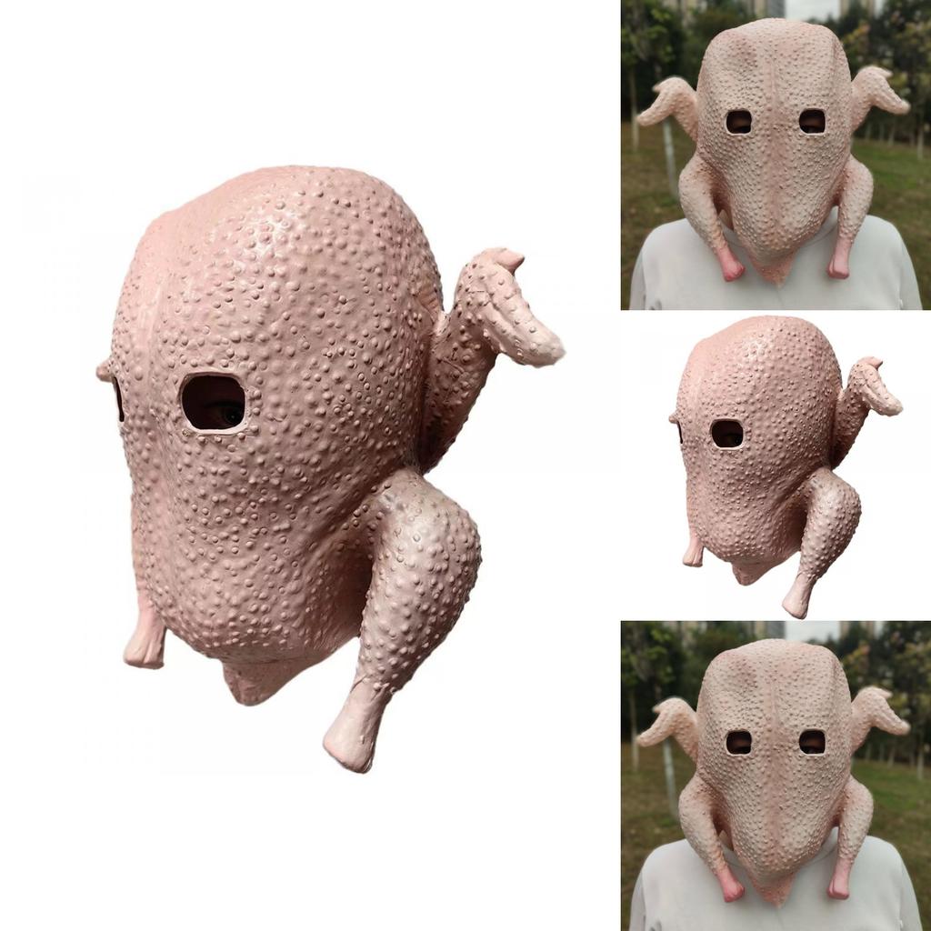 Funny Latex Chicken Mask For Halloween And Party Costumes With Fun