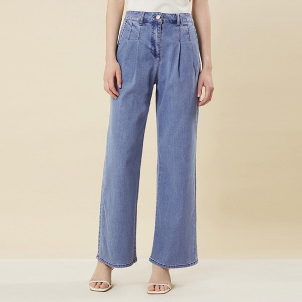 

Она S Miss Two Tuck Широкие джинсовые брюки SSmSln22080 light blue/66