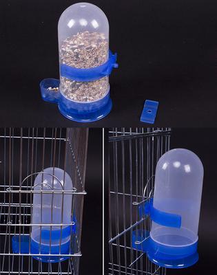 Hanging Pet Bird Feeder Automatic Drinker Bird Food Container Pigeon Parrot Drinking Water Feeding Dual Use Parrot Pet Supplies