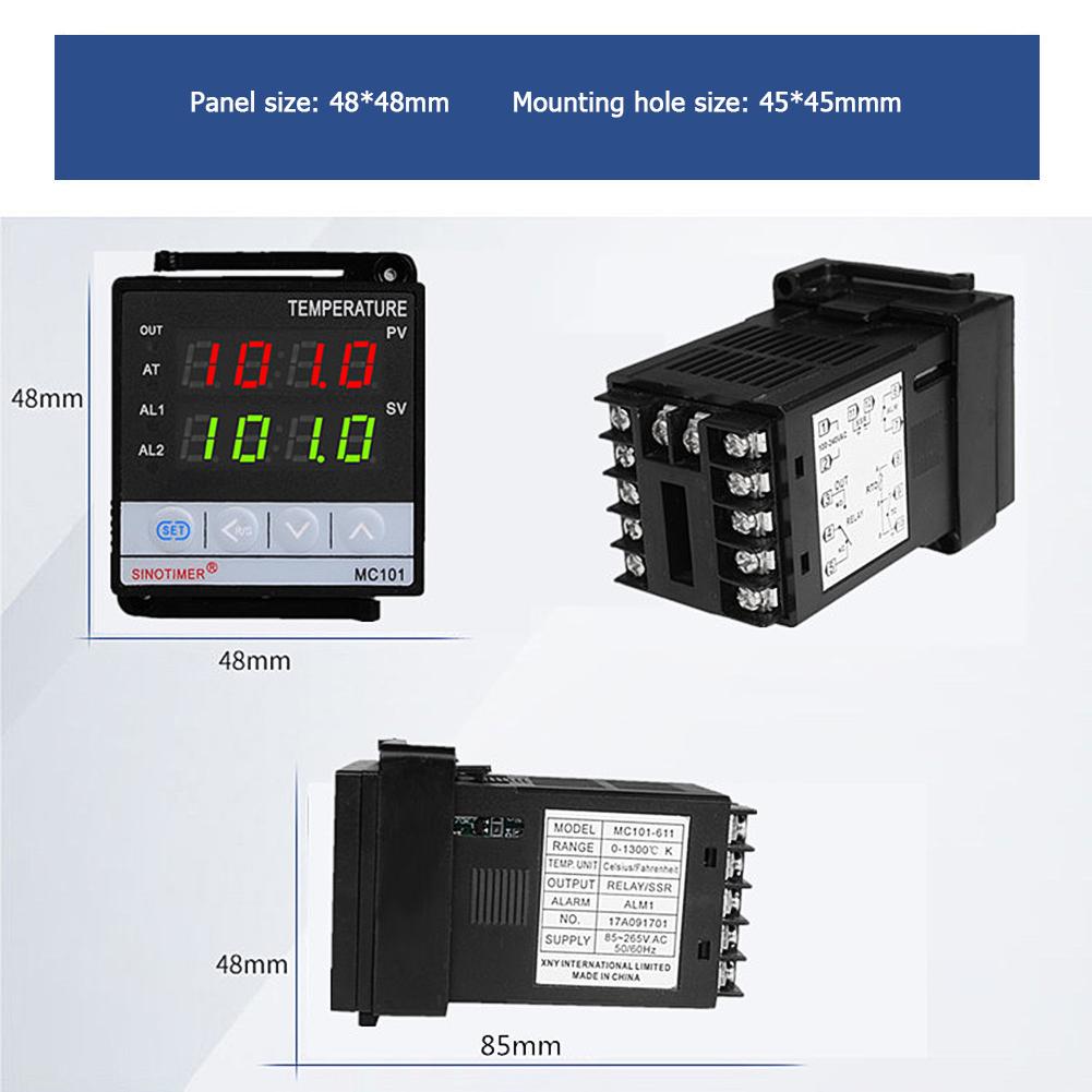 PID Temperaturregler 85-265V - Digitaler Thermostat Mit SSR Relais Ausgang