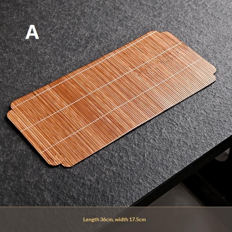 Creative Handmade Bamboo Tea Mat Craftsmanship Kung Fu Tea Set Accessories Tea Making Insulation Mat Bamboo Mat Dry Tea Mat