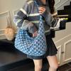 Crossbody Bag, Niche Checkerboard Pattern Fashionable Dumpling Bag, Casual Single-shoulder Bag